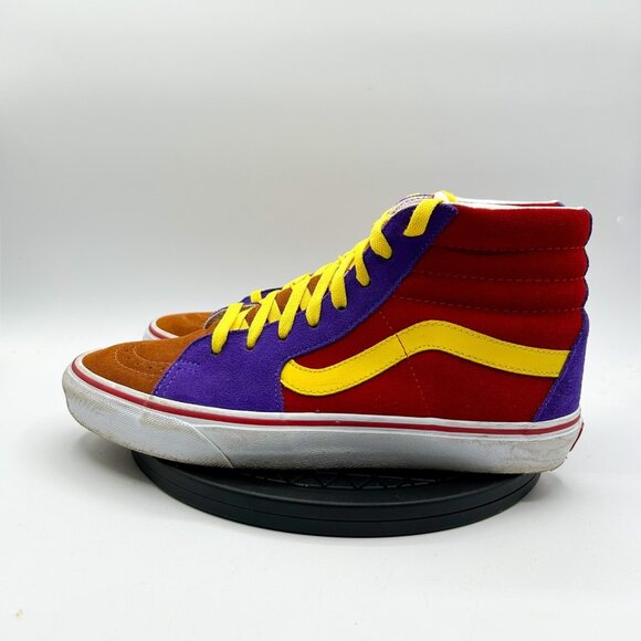 Vans Sk8-Hi Pro Sunshine Multi/True white Suede Skate Shoes Mens 9 womens 10.5 - Picture 2 of 10